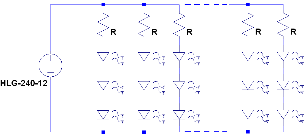 simple constant voltage LED strip design