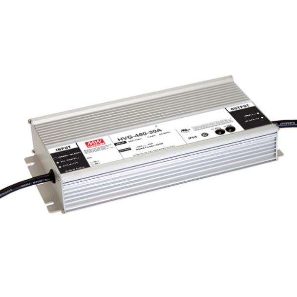 MEAN WELL HVG-480 IP65 IP67 Constant Voltage LED Driver with High Input Voltage
