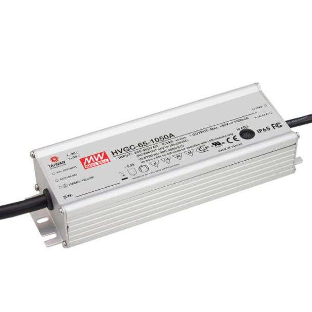 MEAN WELL HVGC-65 IP65 IP67 Constant Current LED Driver with High Input Voltage