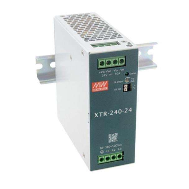 MEAN WELL XTR-240 ultra slim 3-phase DIN rail power supply