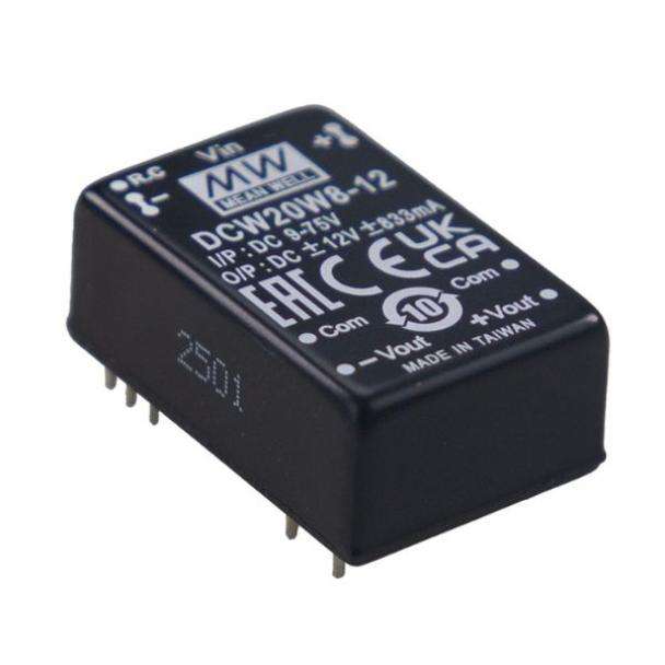 MEAN WELL DCW20W8 20 WATT Dual Output Regulated DC to DC Converter