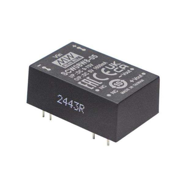 MEAN WELL SCW08W8 8 WATT Regulated DC to DC Converter