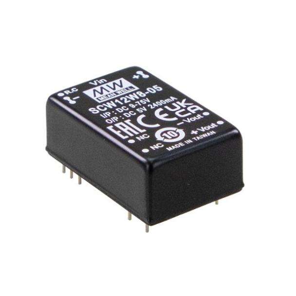 MEAN WELL SCW12W8 12 WATT Regulated DC to DC Converter