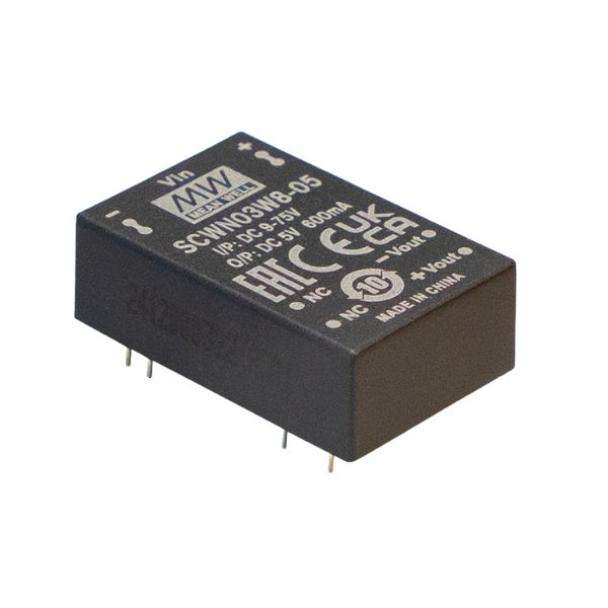 MEAN WELL SCWN03W8 3 WATT Regulated DC to DC Converter