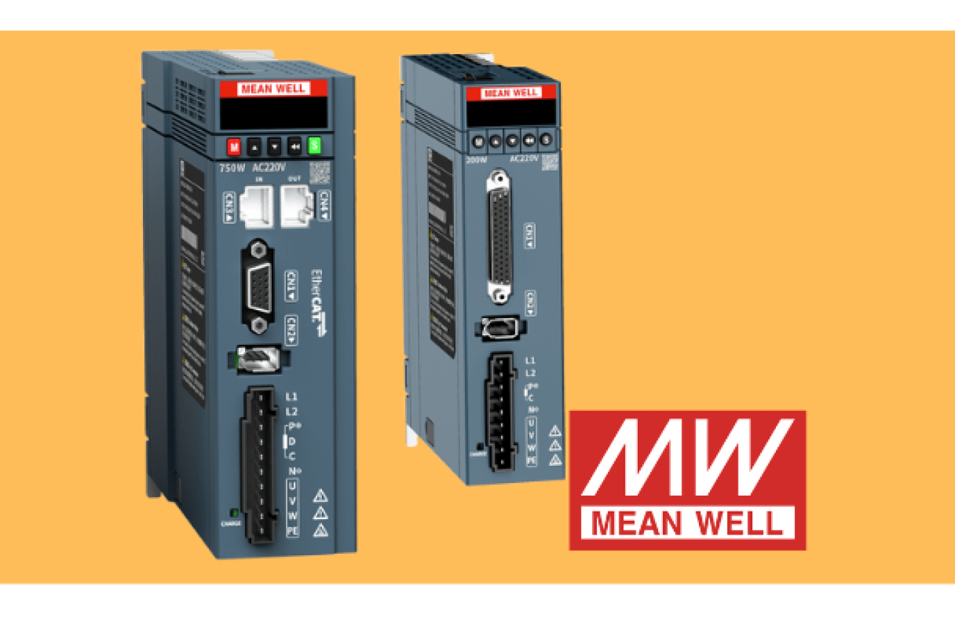 Pulse-Type & Bus-Type Servo Drive Systems at MEAN WELL – The MD-730 Series