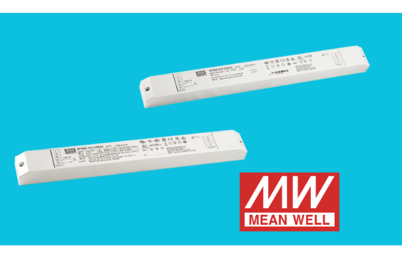 MEAN WELL SPWM Series Constant Voltage Dimming & Colour Tuning LED Drivers 